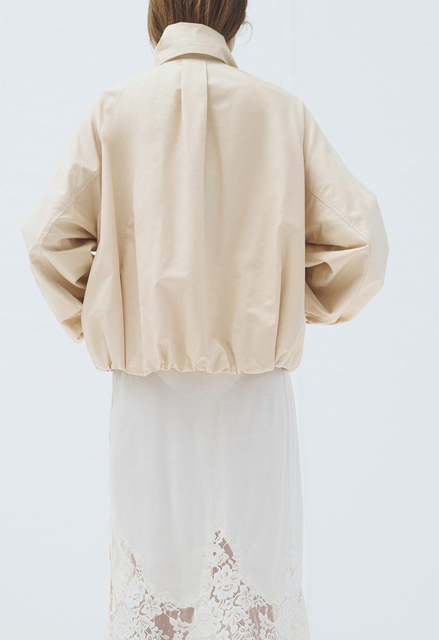 H&M - Scarf-collar linen-blend jacket - cream