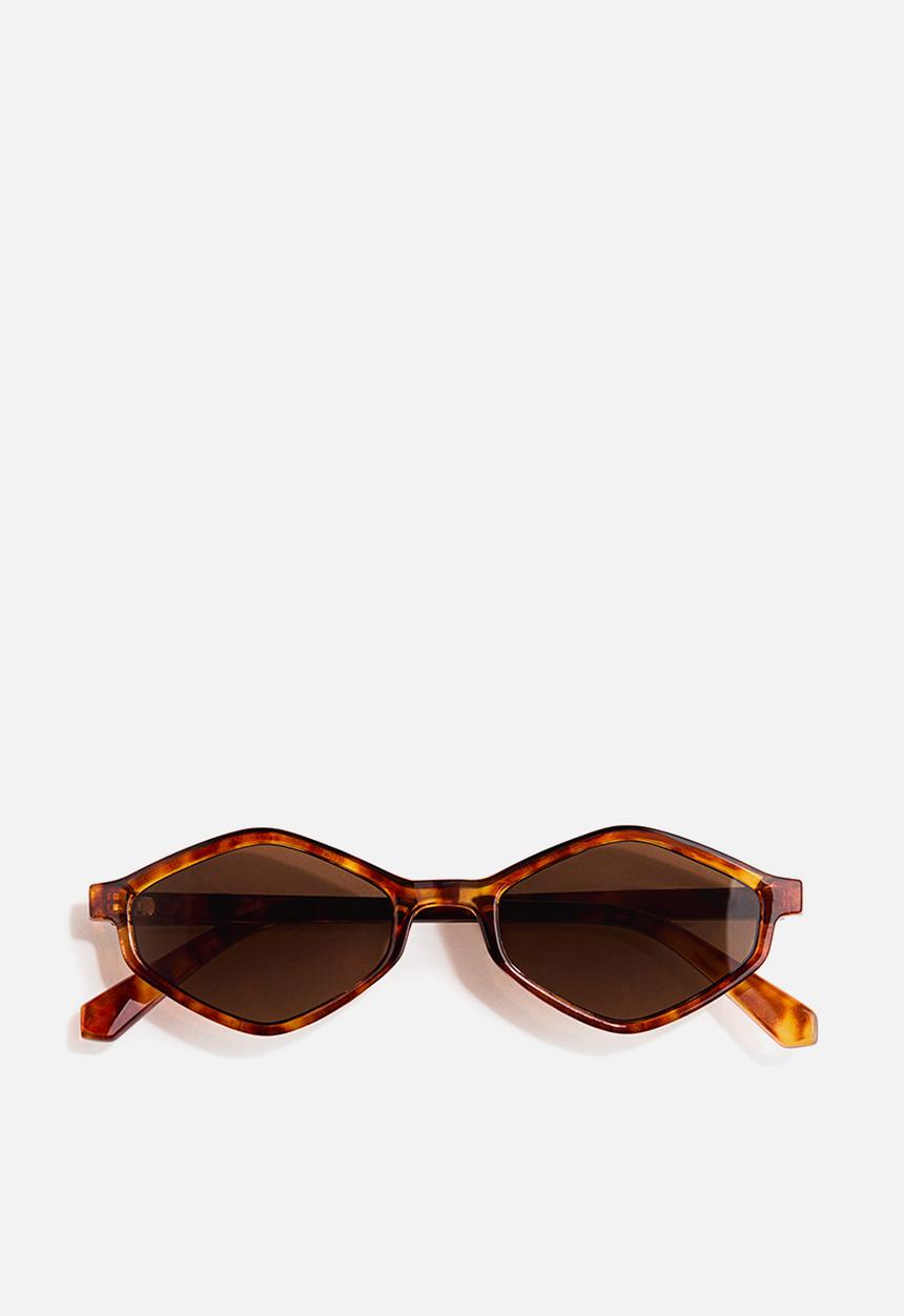 H&M - Hexagonal sunglasses - brown/tortoiseshell pattern