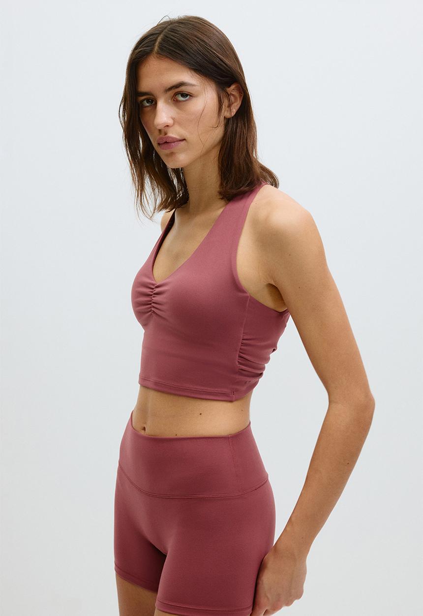 H&M - Sports hotpants with softmove™ - light maroon