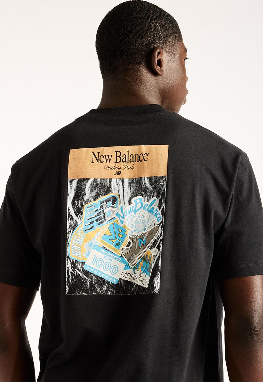 New Balance  - Sticker Pack Bundle Tee - Black