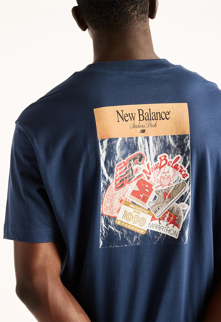 New Balance  - Sticker Pack Bundle Tee - Blue