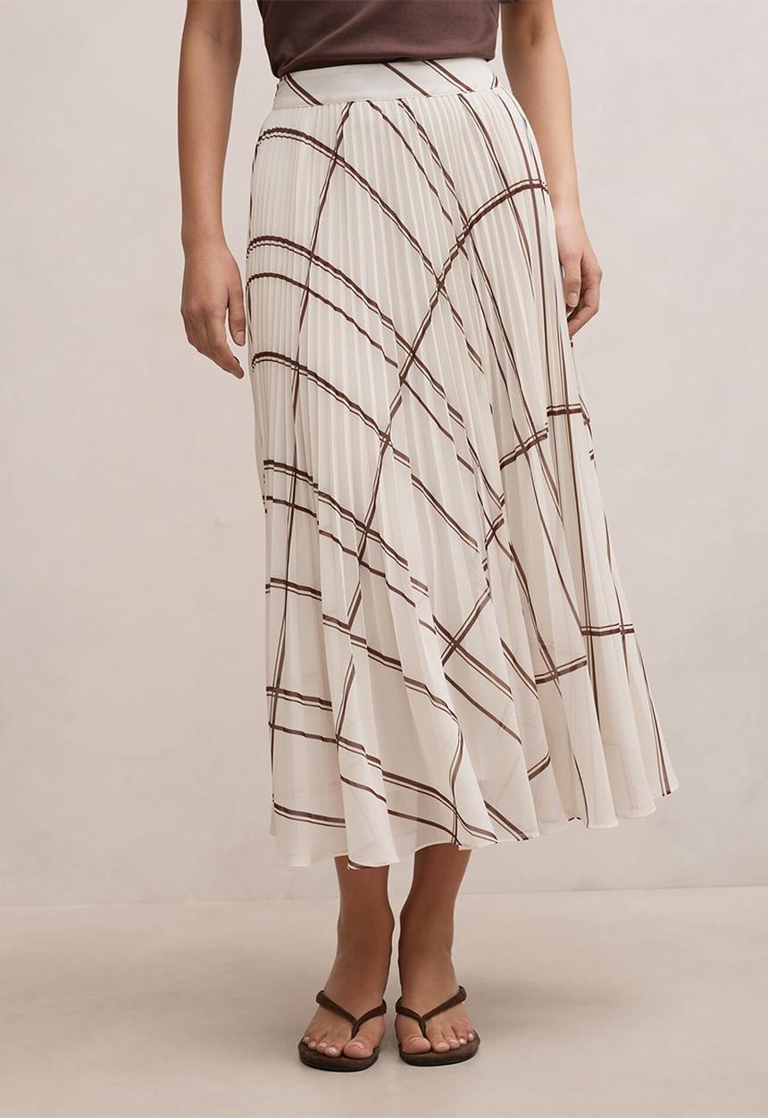 Forever New - Aurora pleated skirt in oliver check