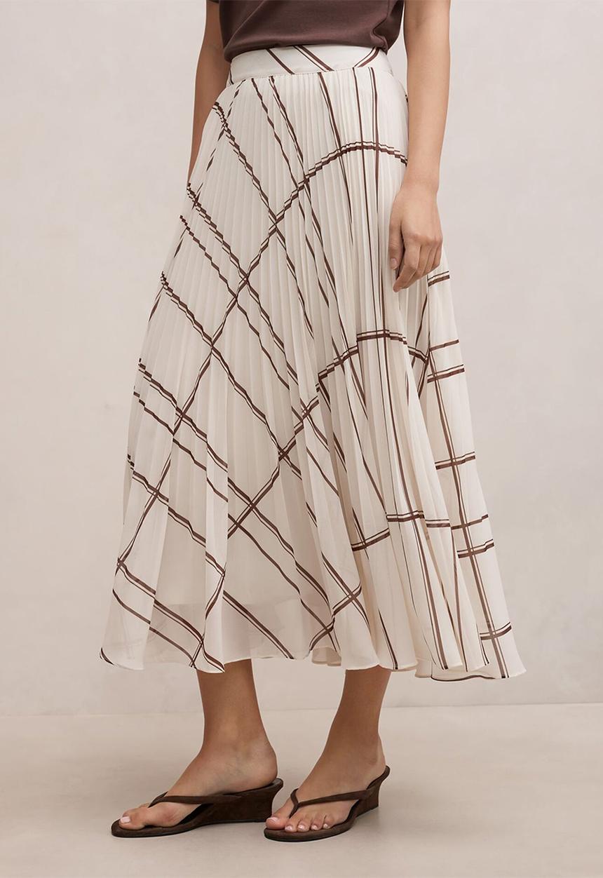 Forever New - Aurora pleated skirt in oliver check