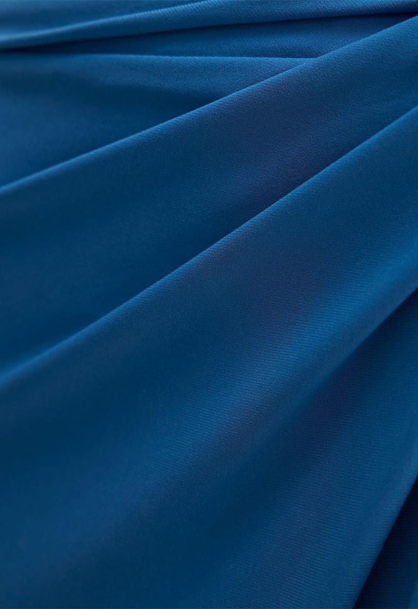 Forever New - Keely strapless jersey maxi dress in mid blue