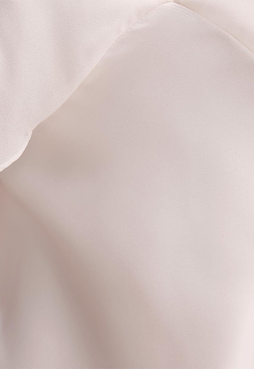 Forever New - Electra sleeve cape maxi dress in bridal white