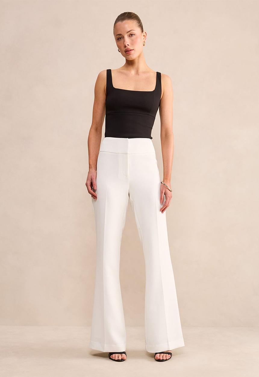 Forever New - Devon flared pants in porcelain