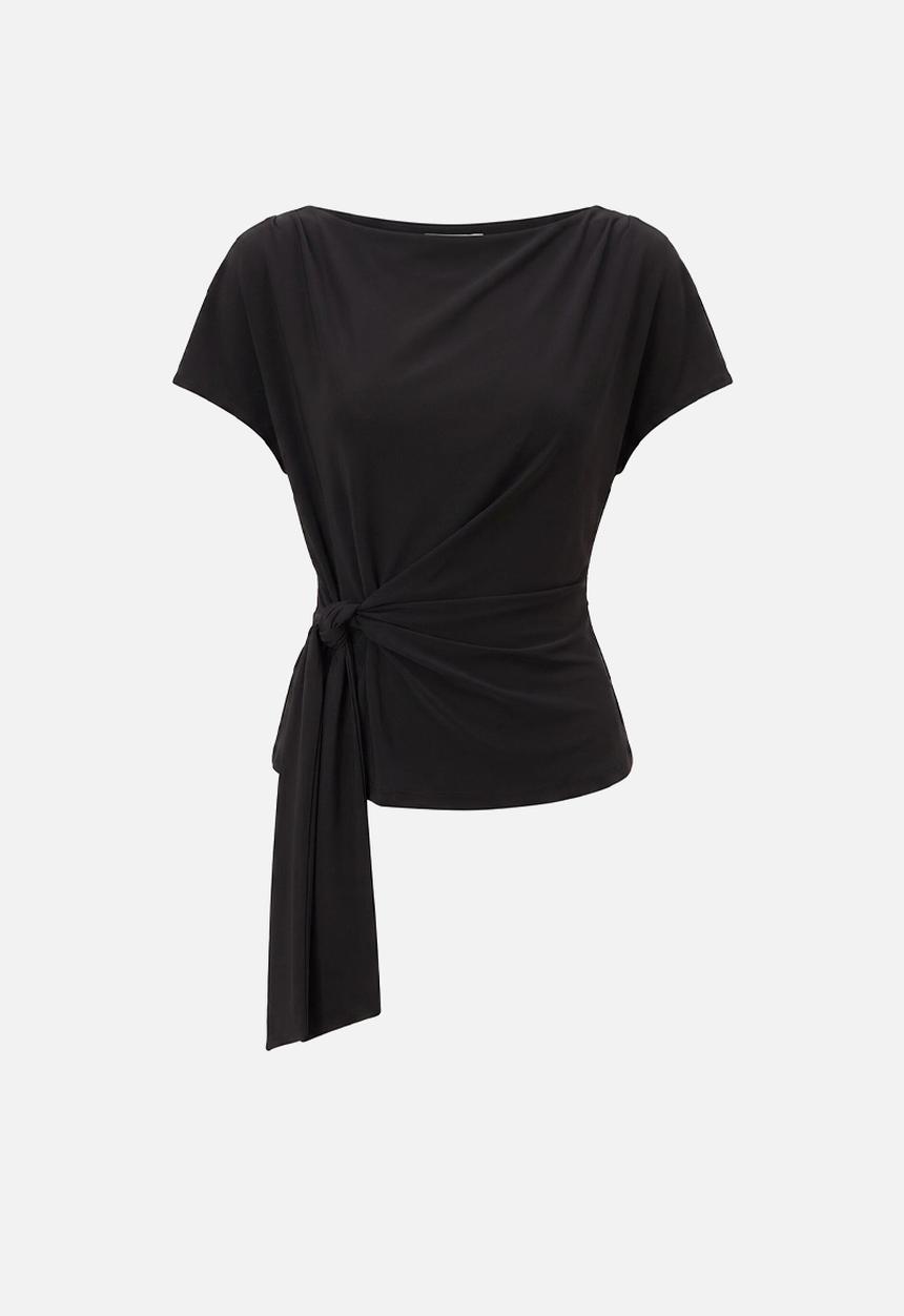 Forever New - Celine tie detail top in black