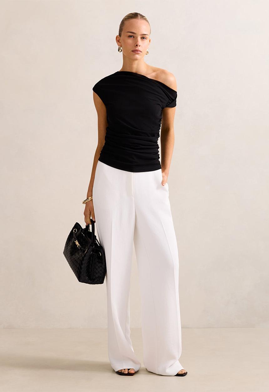 Forever New - Dahlia straight leg pants in porcelain