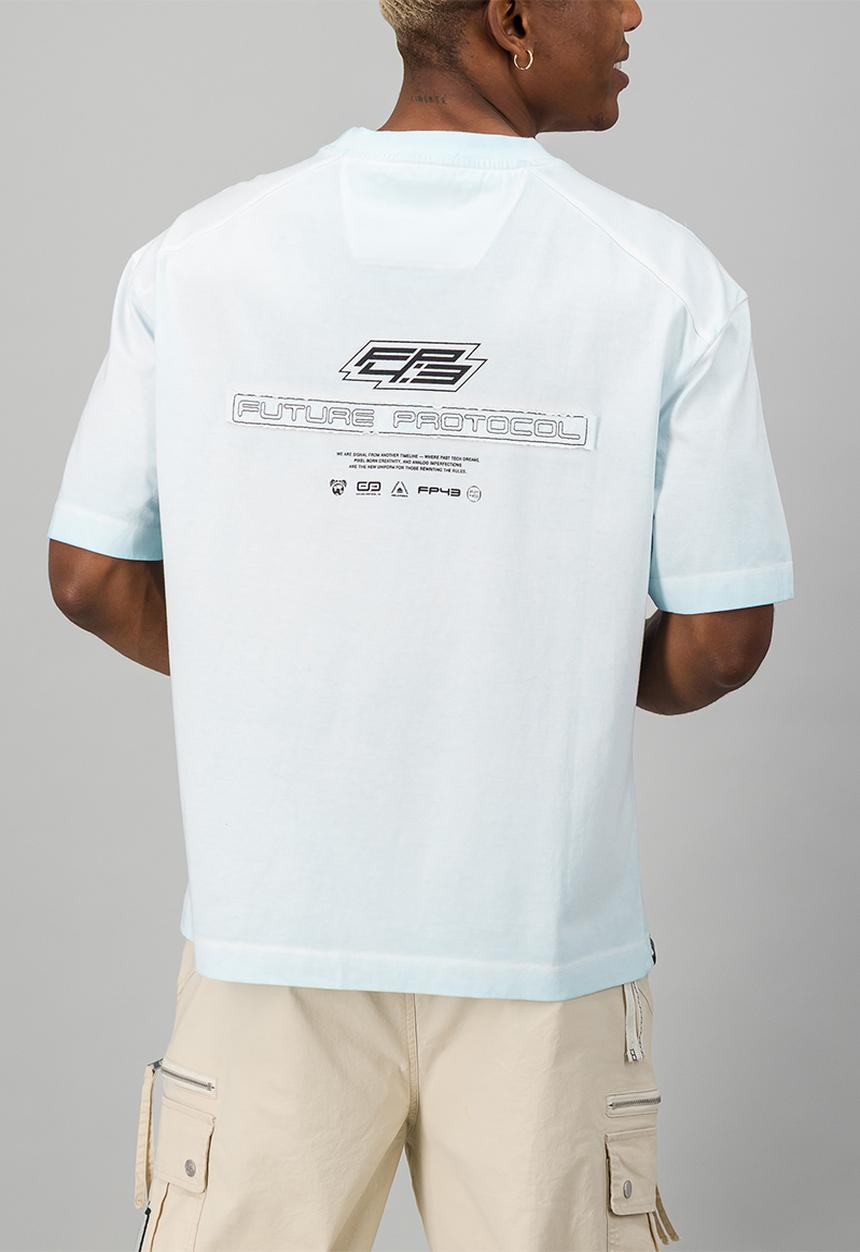 FP43 by S.P.C.C - 0V3RDR4FT Tee  - Light Blue