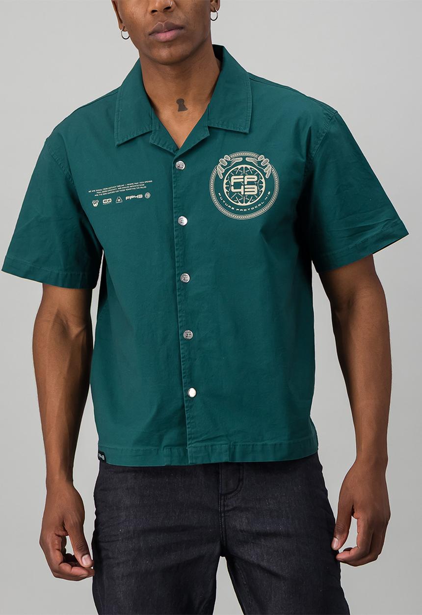 FP43 by S.P.C.C - L1QU1D Shirt  - Dark Green
