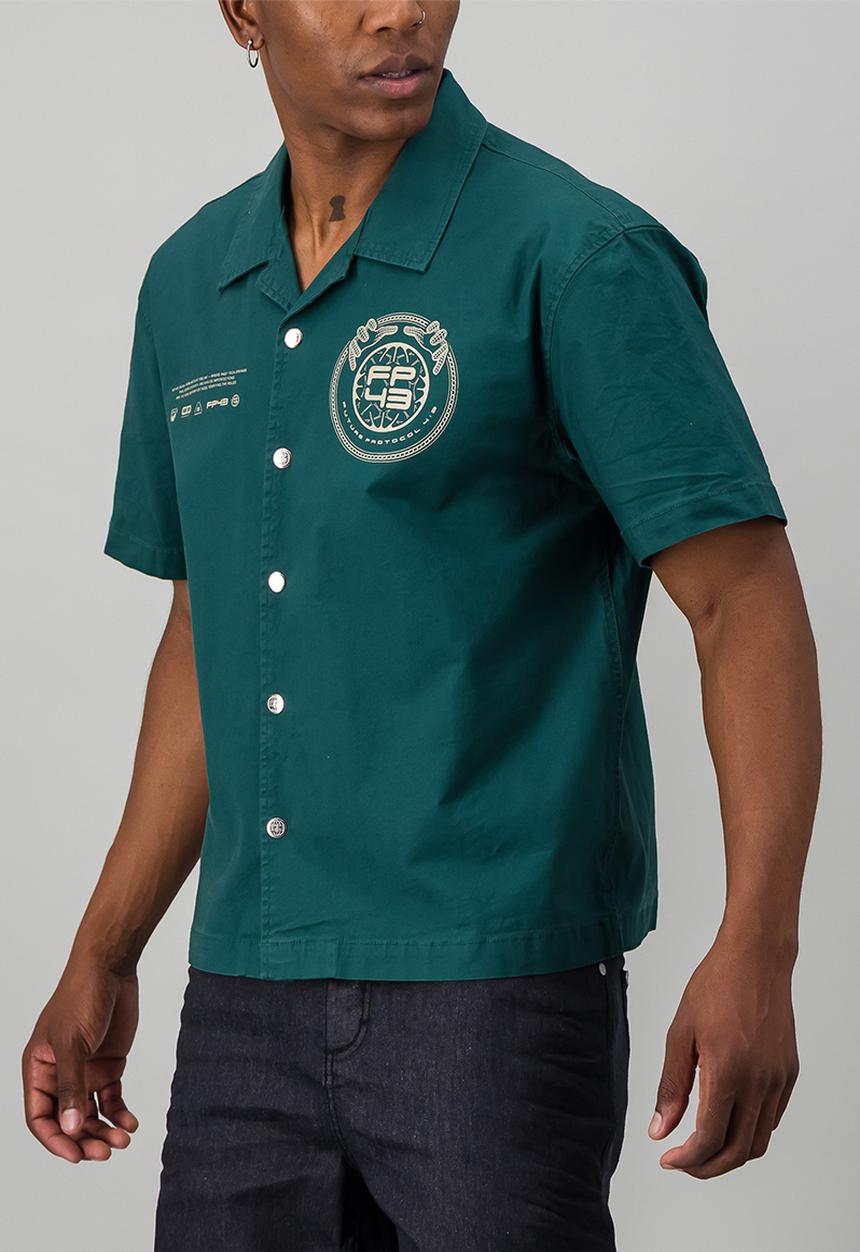 FP43 by S.P.C.C - L1QU1D Shirt  - Dark Green