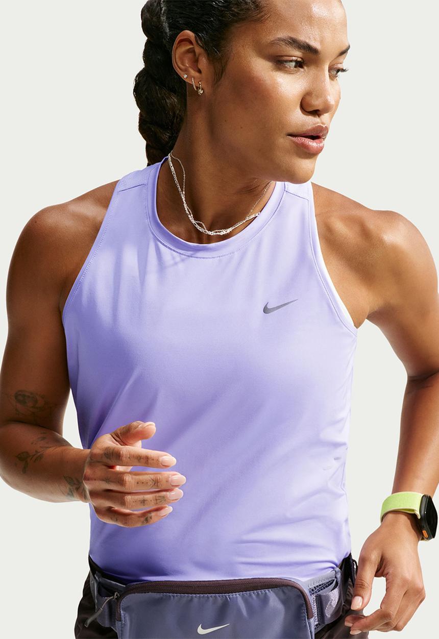 Nike - W Nike Swift Dri-Fit Running Tank Top - Purple Pulse/Reflective Silver