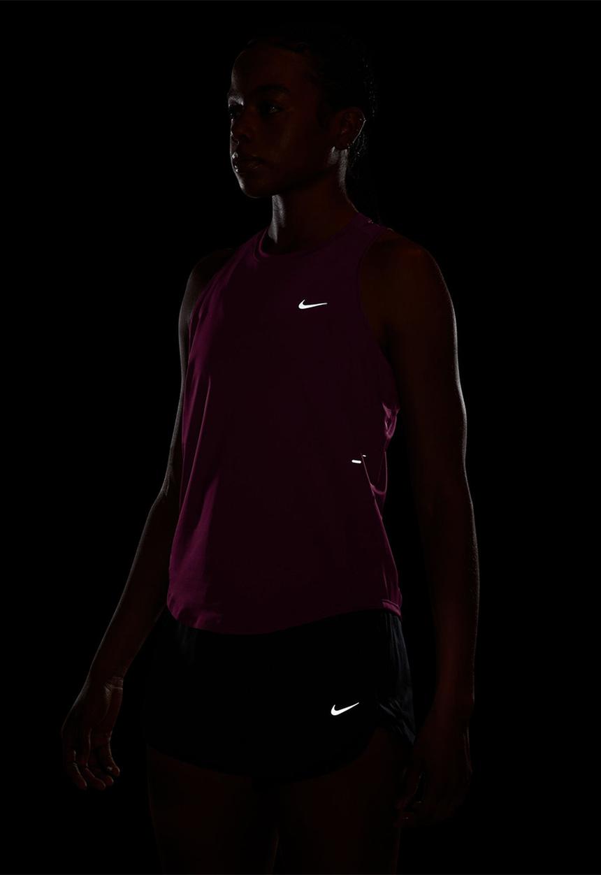 Nike - W Nike Swift Dri-Fit Running Tank Top - Trueberry/Reflective Silver