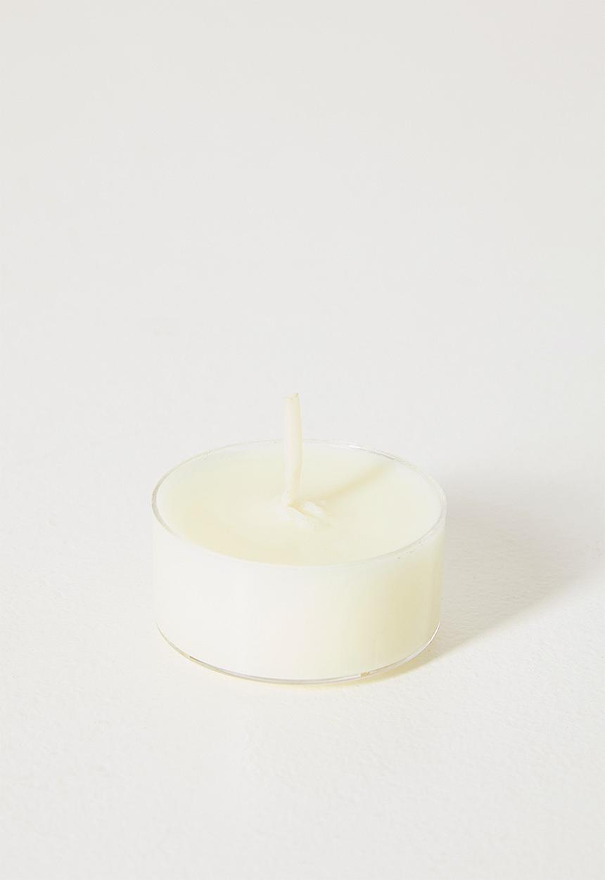 Anke Products - Pink Champagne Tealight Candle - white