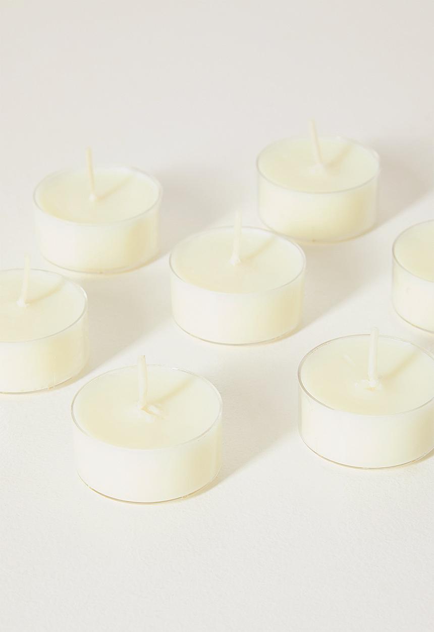 Anke Products - Pink Champagne Tealight Candle - white