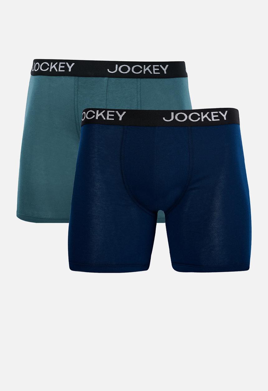 Jockey - 2 Pack Everyday Long Leg Trunk - Blue