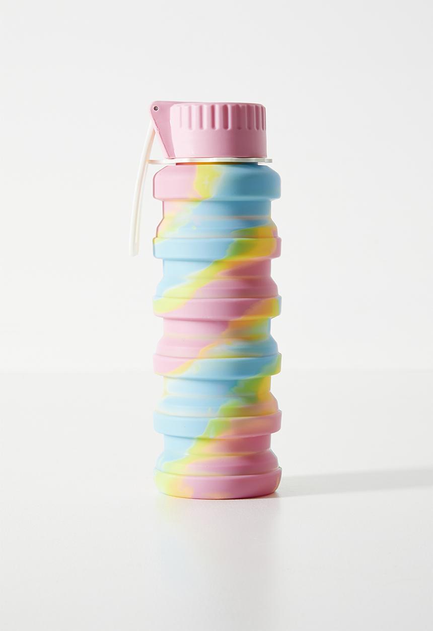 Pop Candy - Silicone foldable water bottle - pink/blue