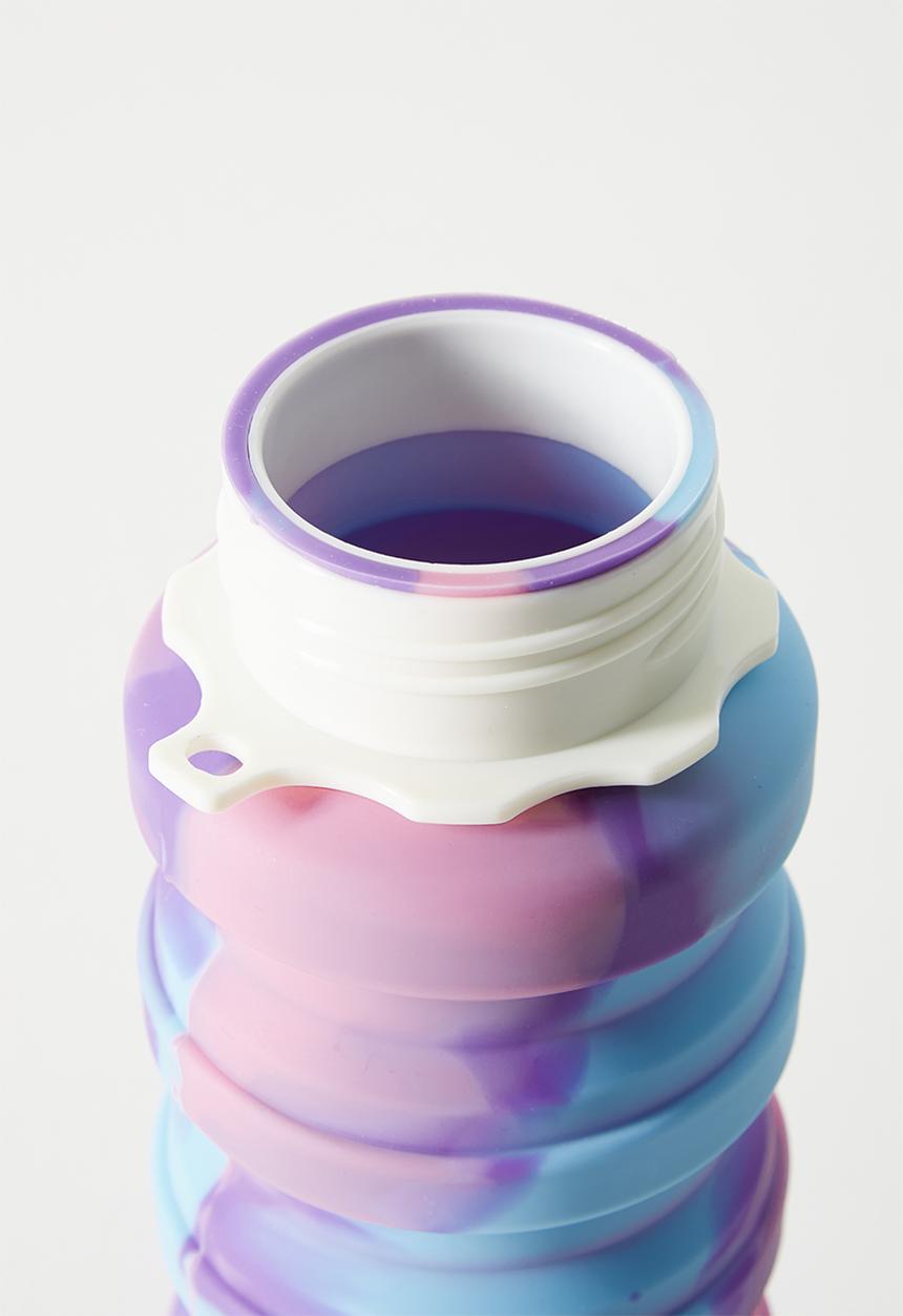 Pop Candy - Silicone foldable water bottle - blue/pink