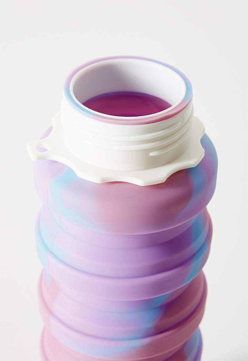 Pop Candy - Silicone foldable water bottle - blue/pink