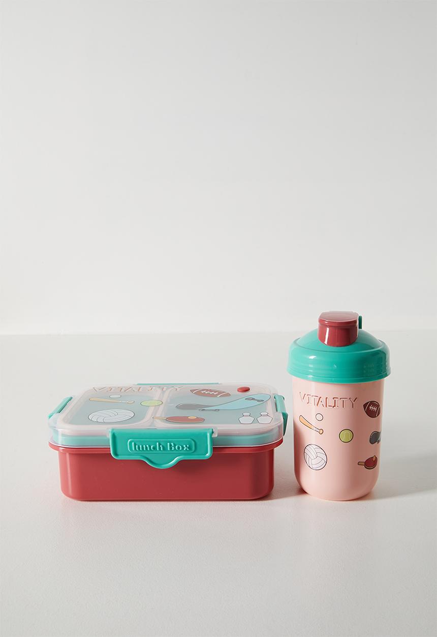Pop Candy - Bento lunch box set - teal/pink