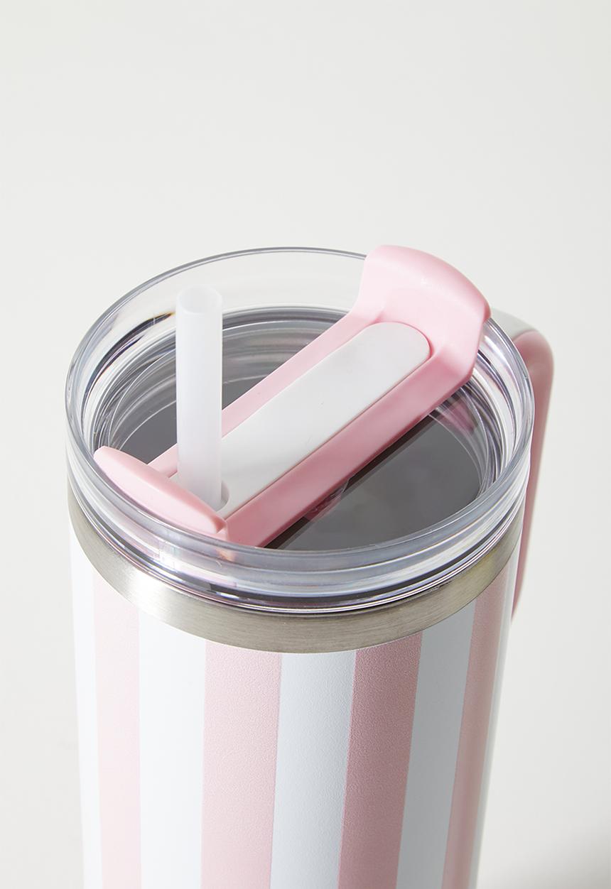 Pop Candy - Vertical striped tumbler - pink