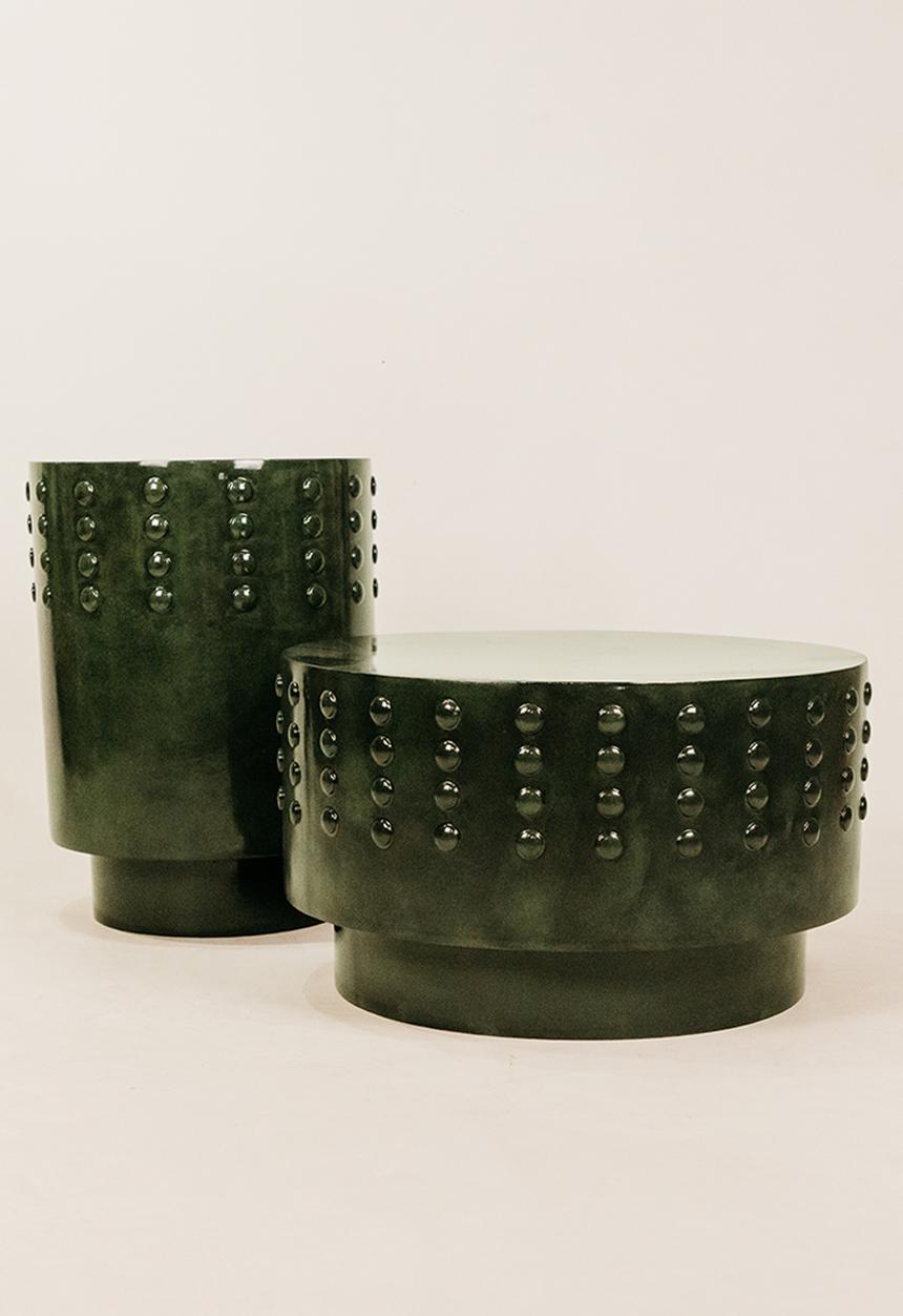 Noha - Azure Side Table Green
