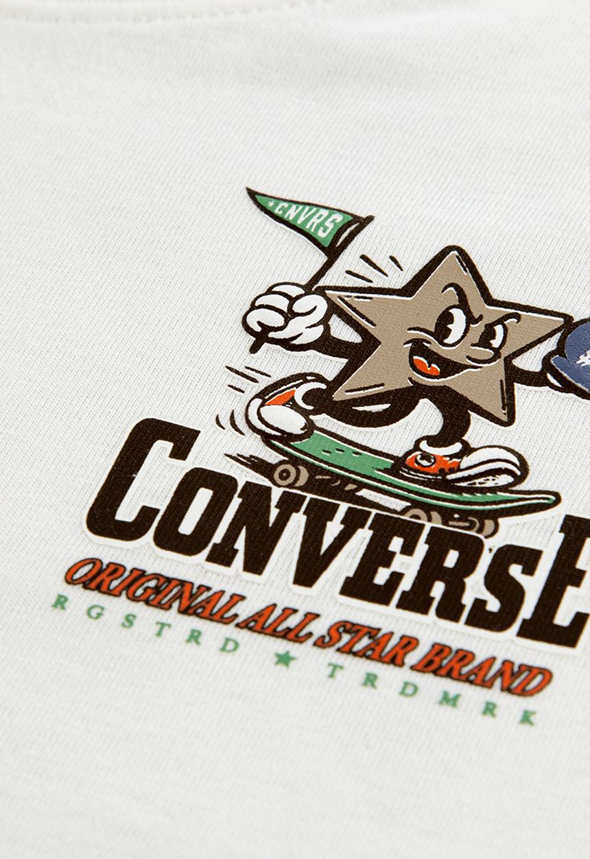 Converse - Cnvb Varcity Whimsy Short sleeve Tee - Egret