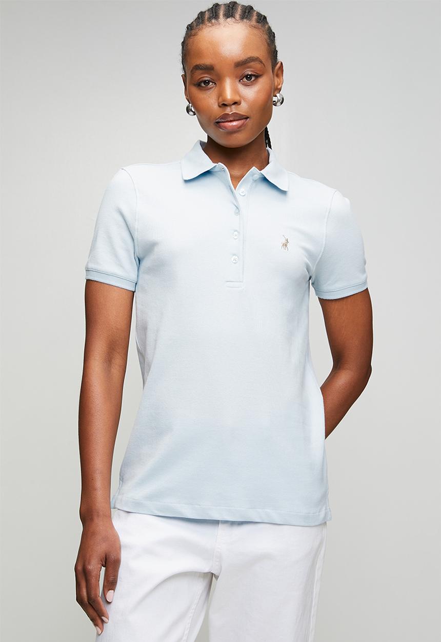 POLO - Wmn Margot Ss Golfer - Blue Grey