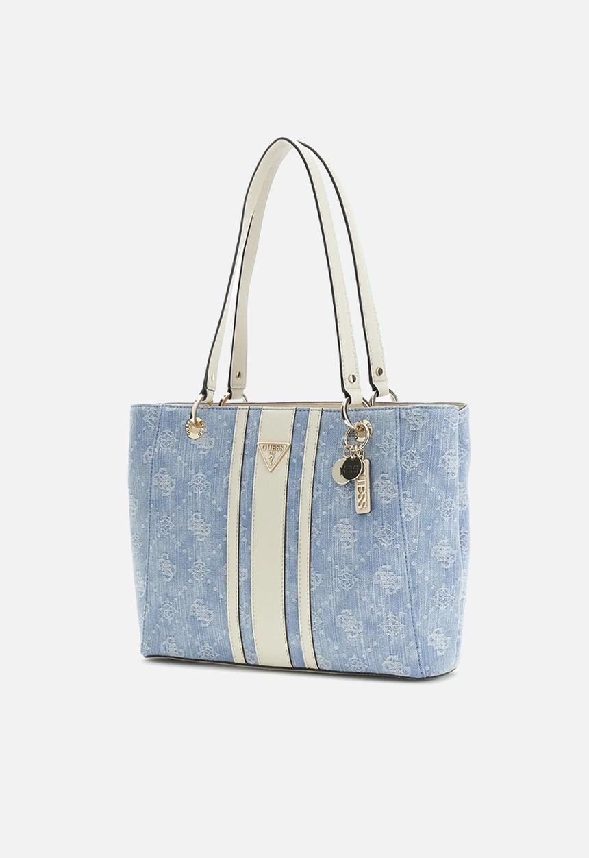 GUESS - Ahb Noelle Ii Small Tote - Denim Logo