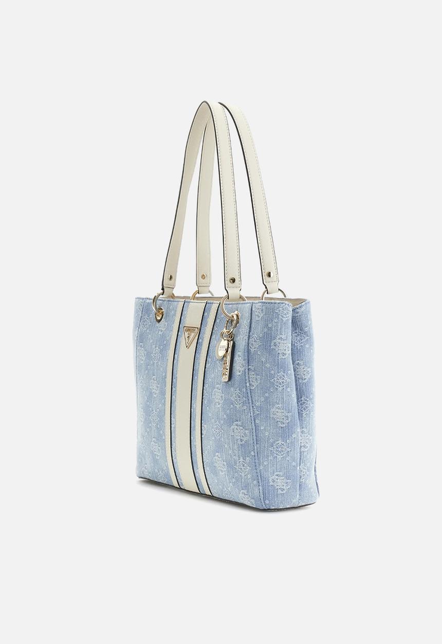 GUESS - Ahb Noelle Ii Small Tote - Denim Logo