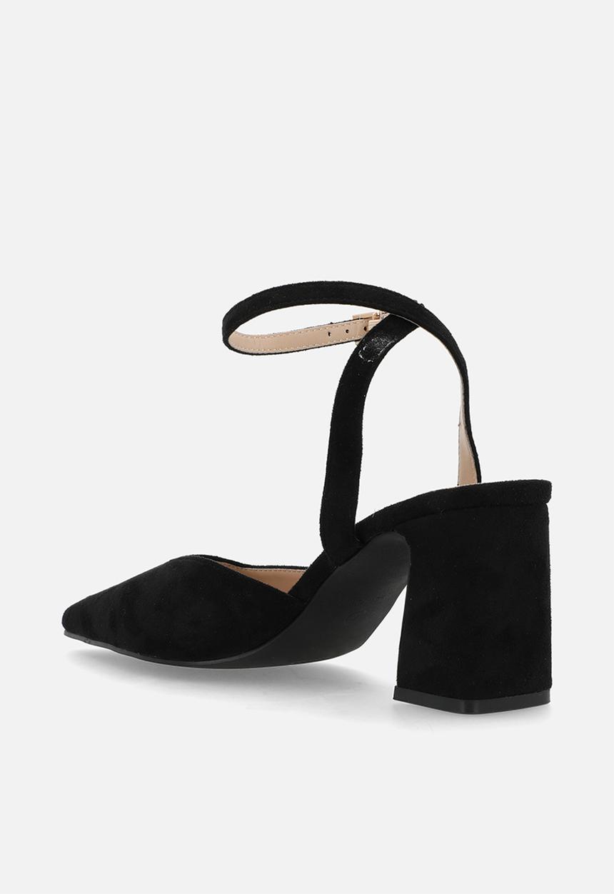 Raid London - Zaylee block heel ankle strap - black