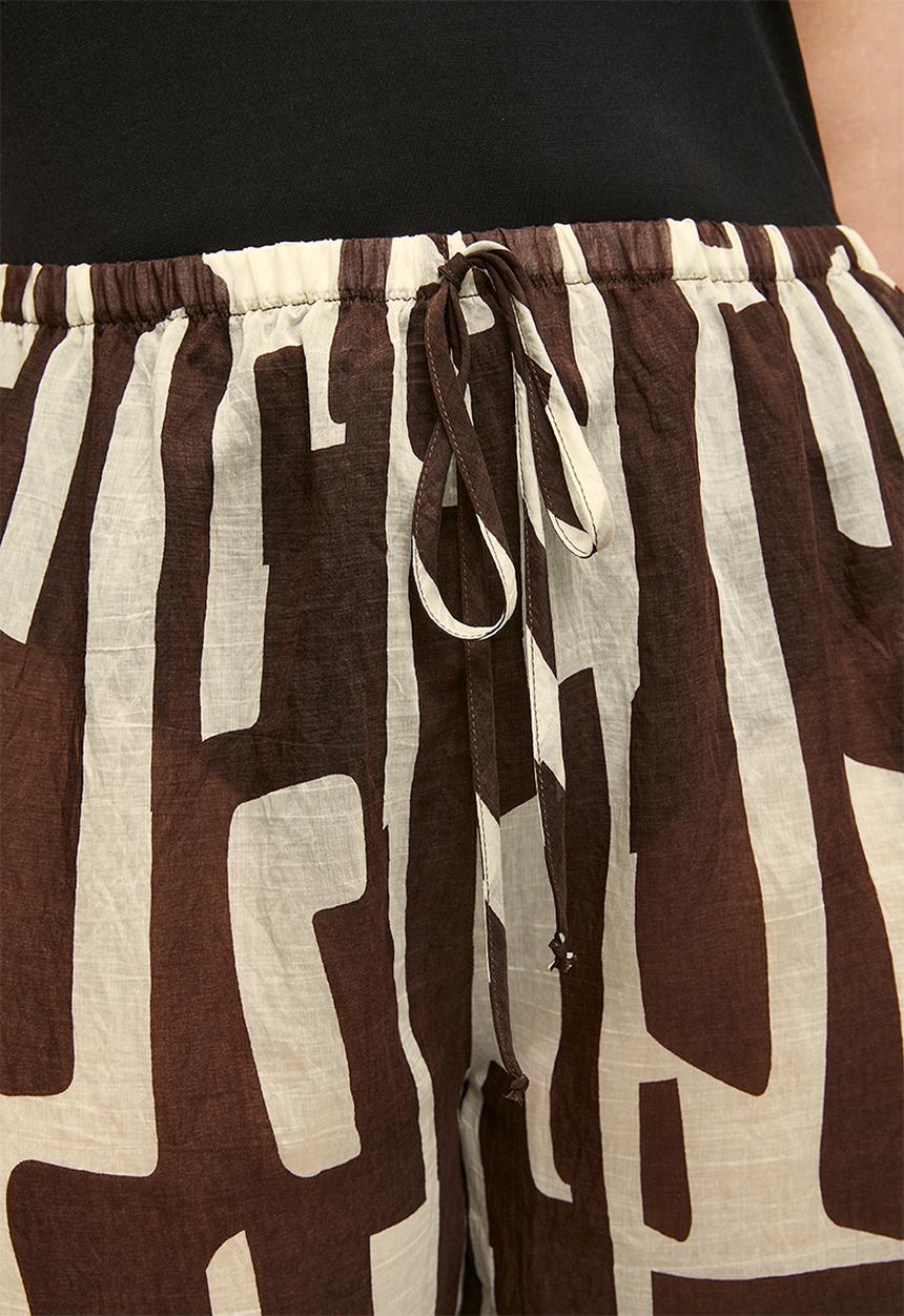 Me&B - Plus Ballon Shape Harem Pant - ChocBanana