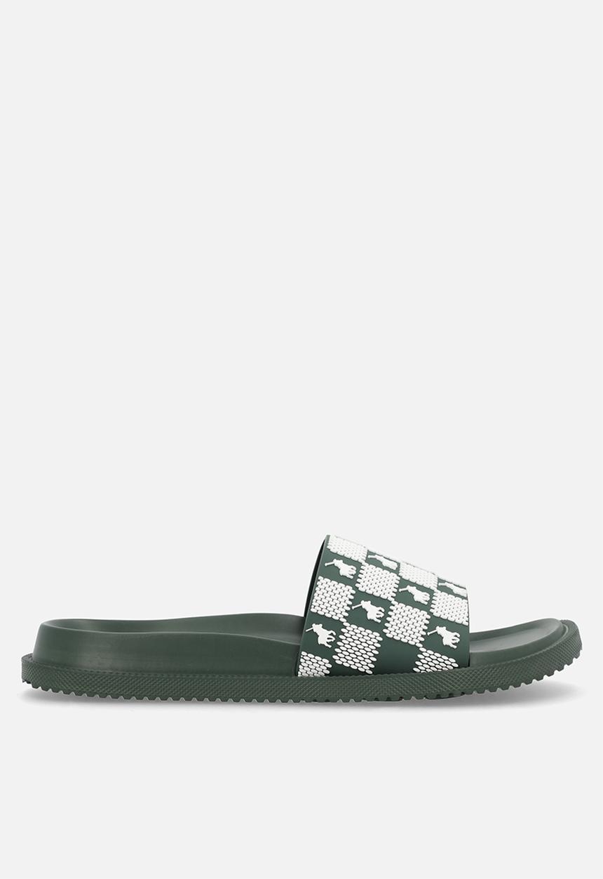 POLO - Monogram Moulded Slide - Green
