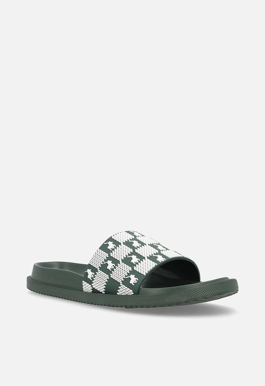 POLO - Monogram Moulded Slide - Green