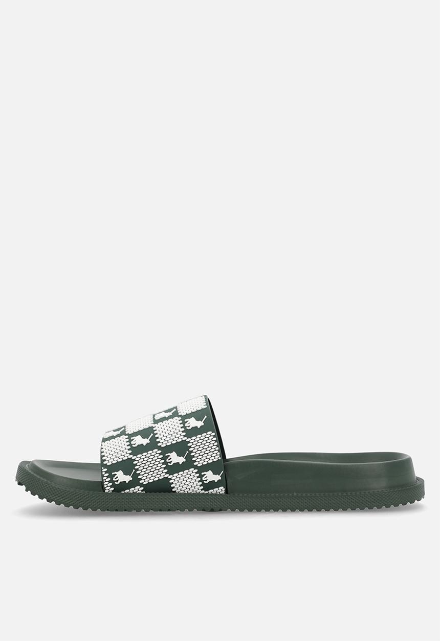 POLO - Monogram Moulded Slide - Green