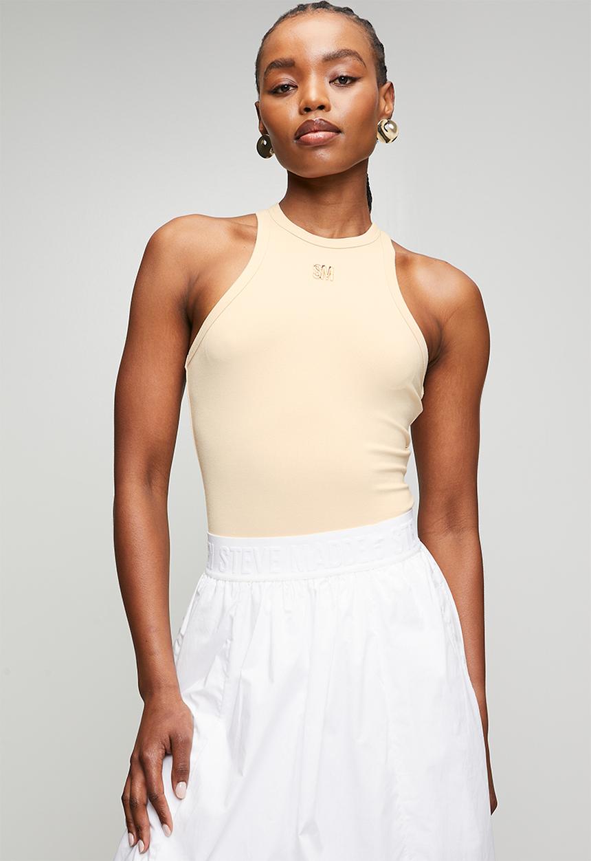 Steve Madden - Ladies alina high neck bodysuit - neutral