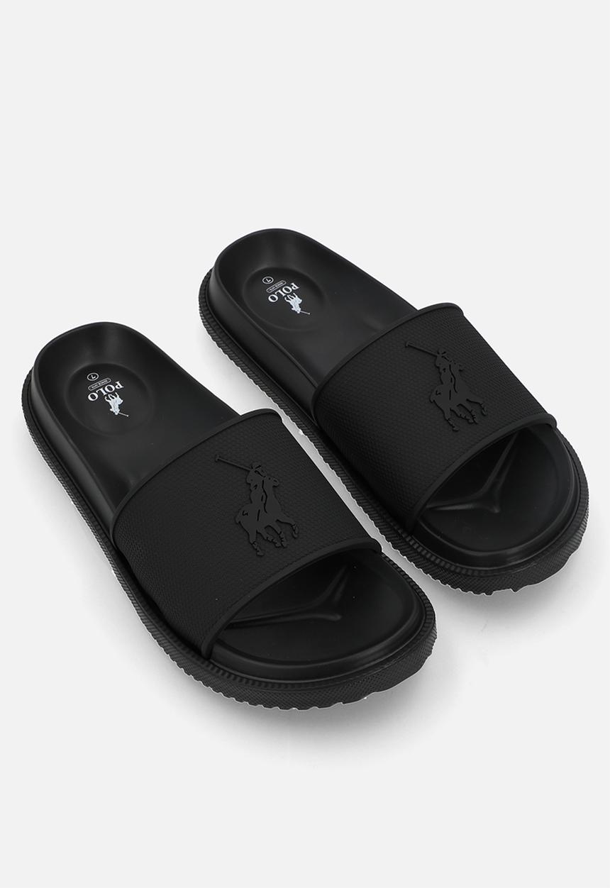 POLO - Pony moulded pool slide - black