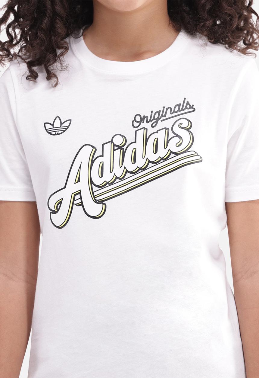 adidas Originals - 3 Stripes Tee Y - White
