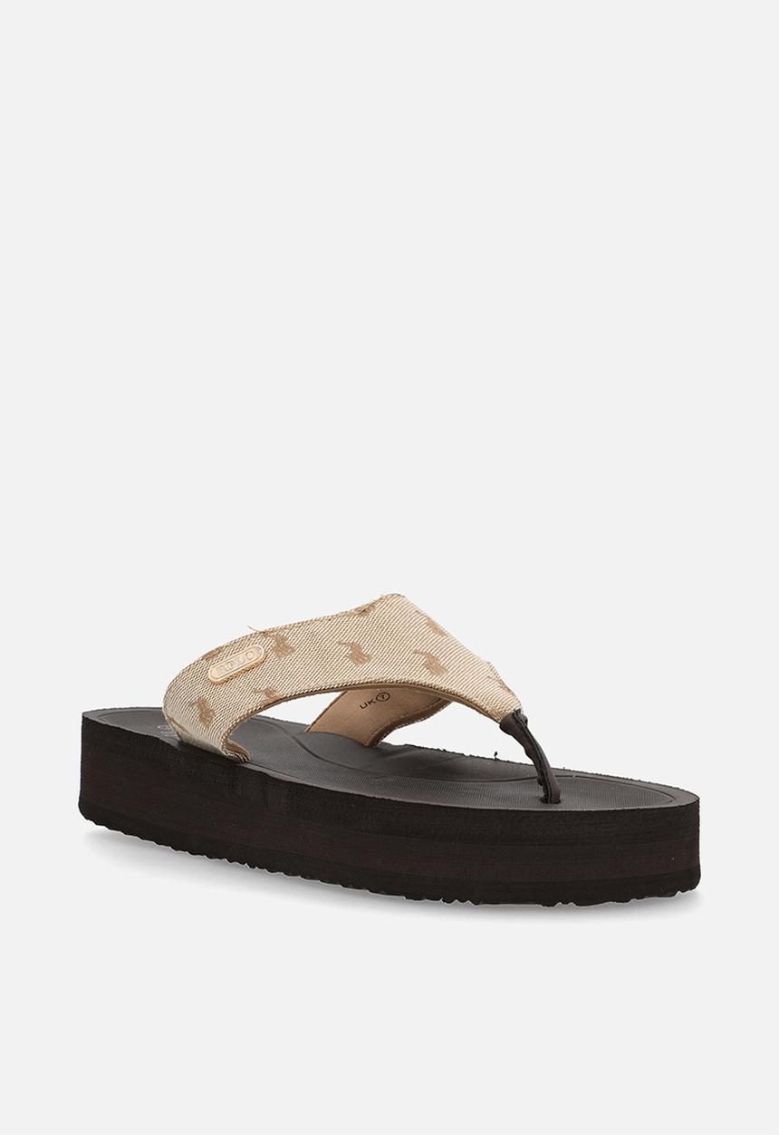 POLO - Wmn flatform slide - stone