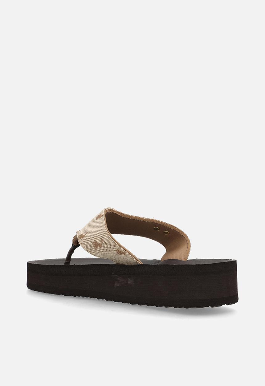 POLO - Wmn flatform slide - stone