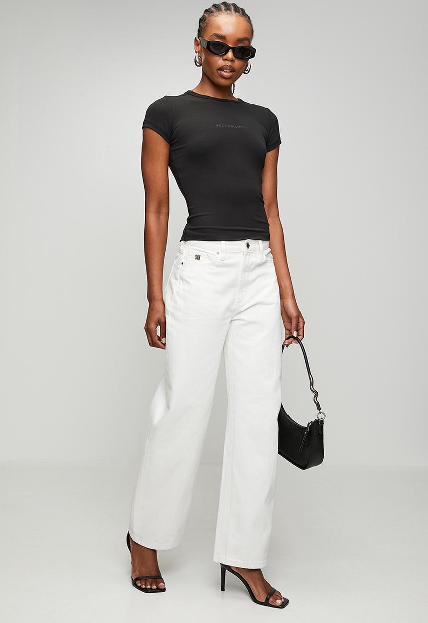 Steve Madden - Ladies kai short sleeve top - black