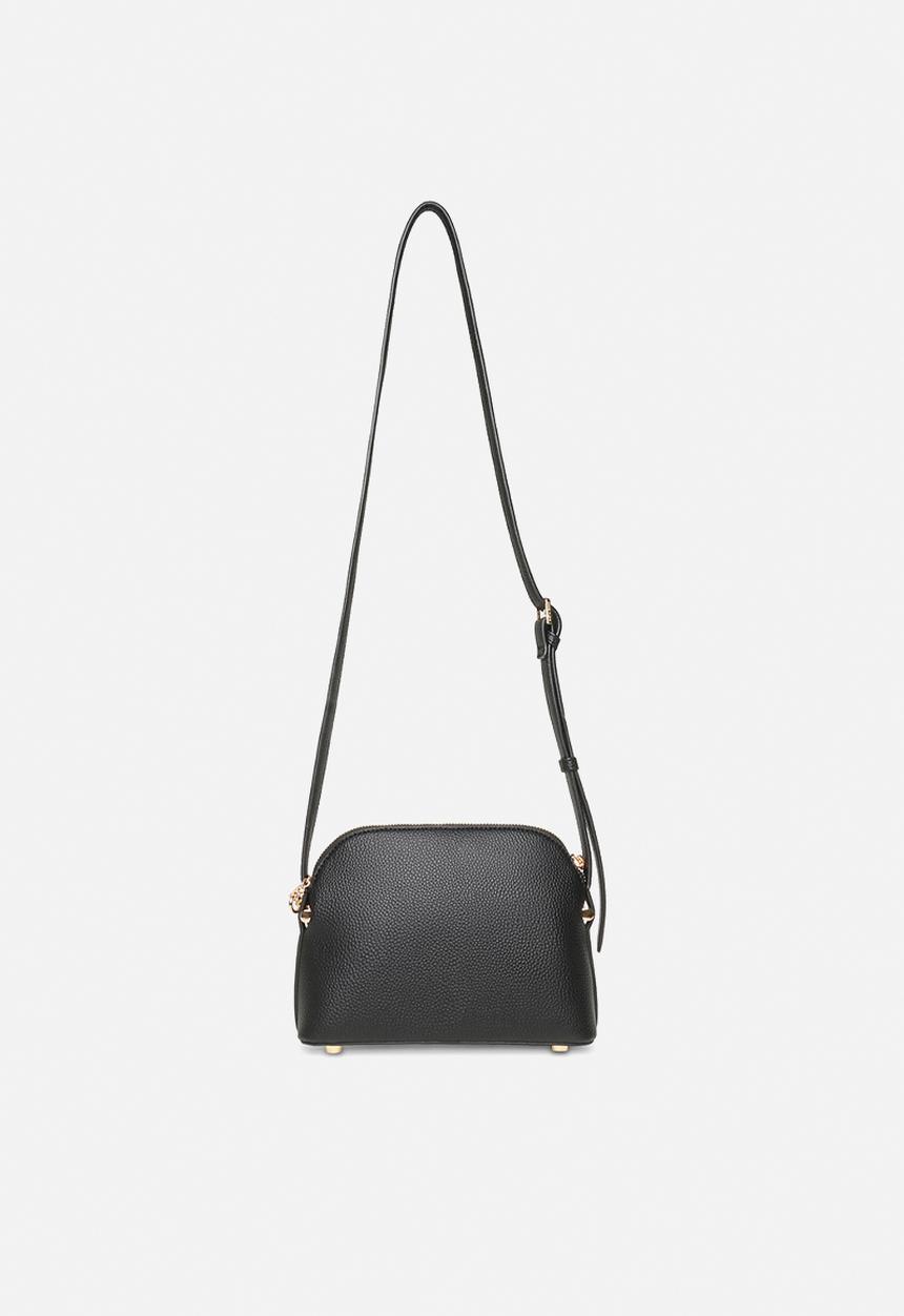 Anne Klein - Dome Crossbody with Detachable Card Case - Black