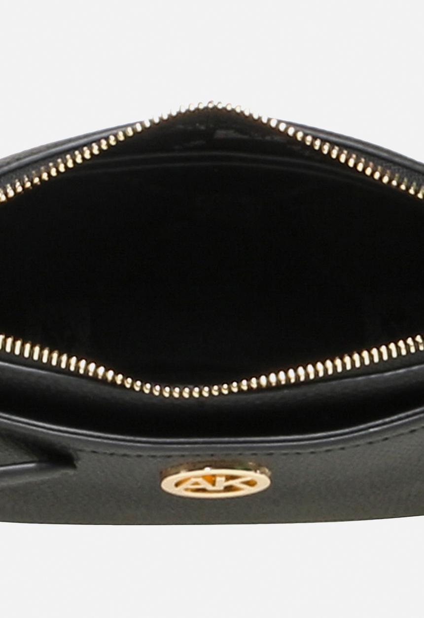 Anne Klein - Dome Crossbody with Detachable Card Case - Black