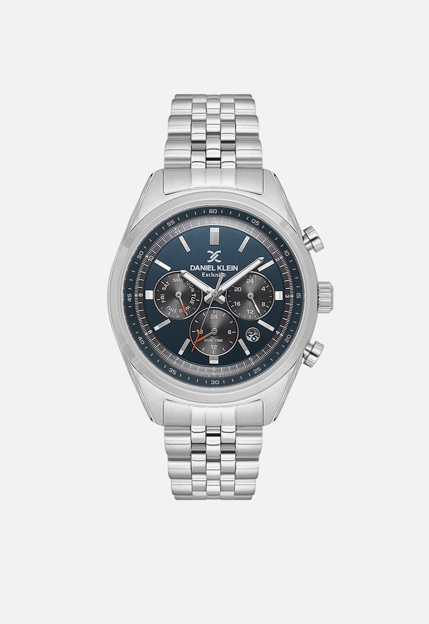 Daniel Klein - DK113976-3 Watch - Silver/Blue