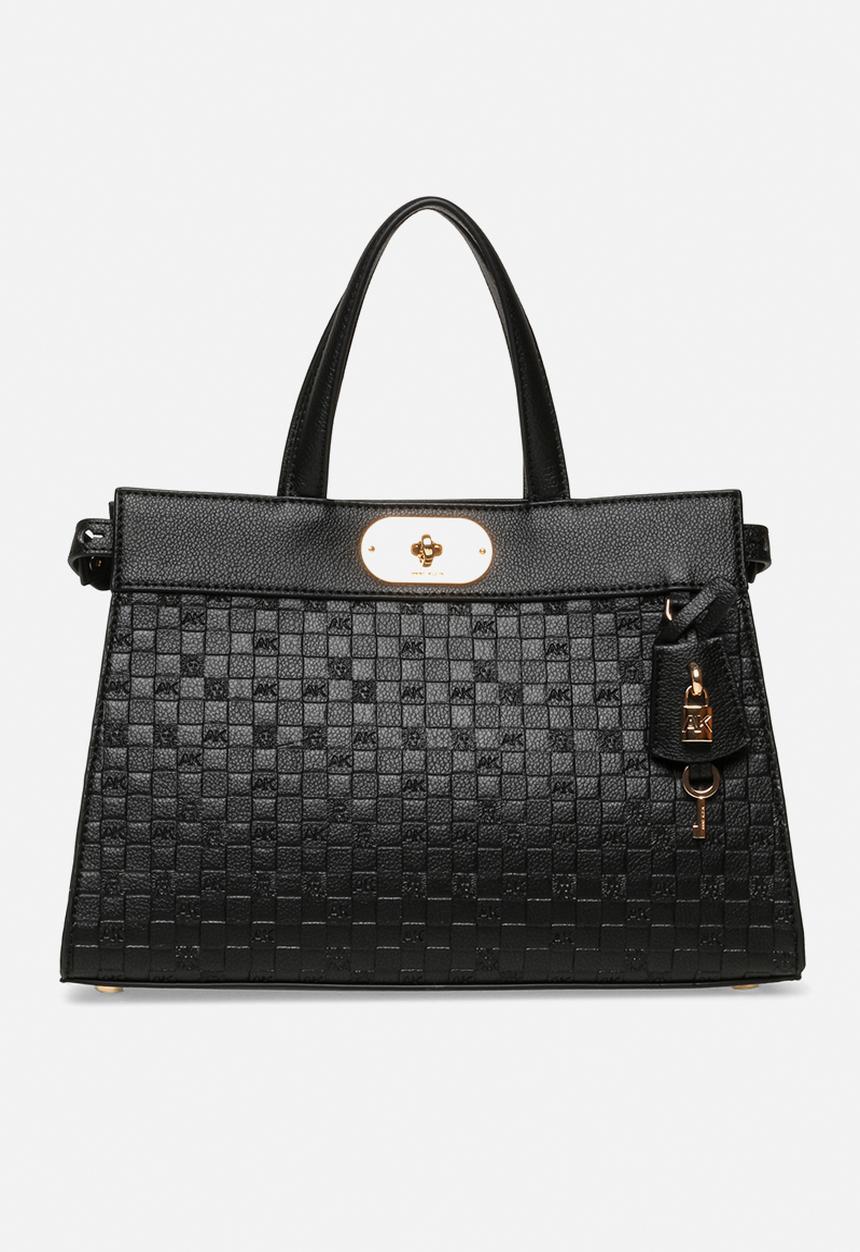 Anne Klein - Satchel w/ Detachable Strap - Black