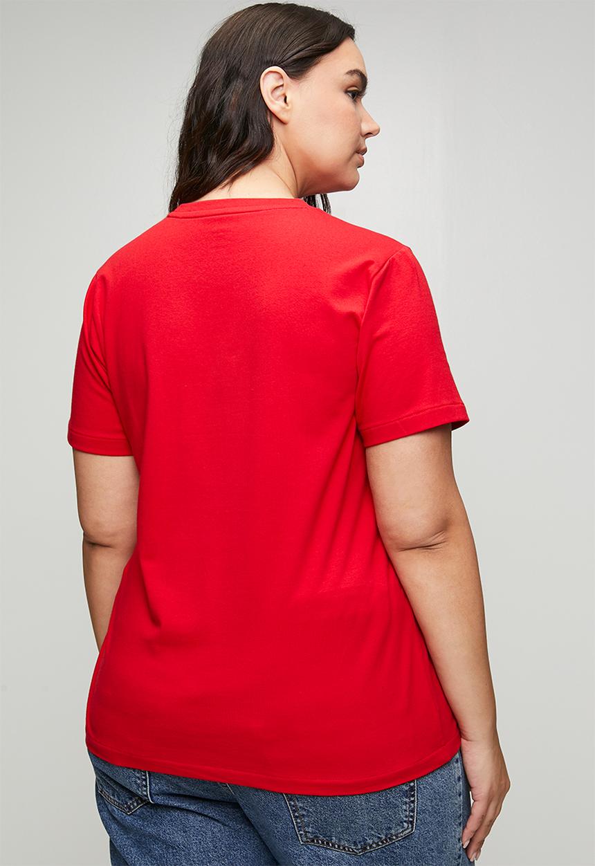 POLO - Wmn allie ss t-shirt - red