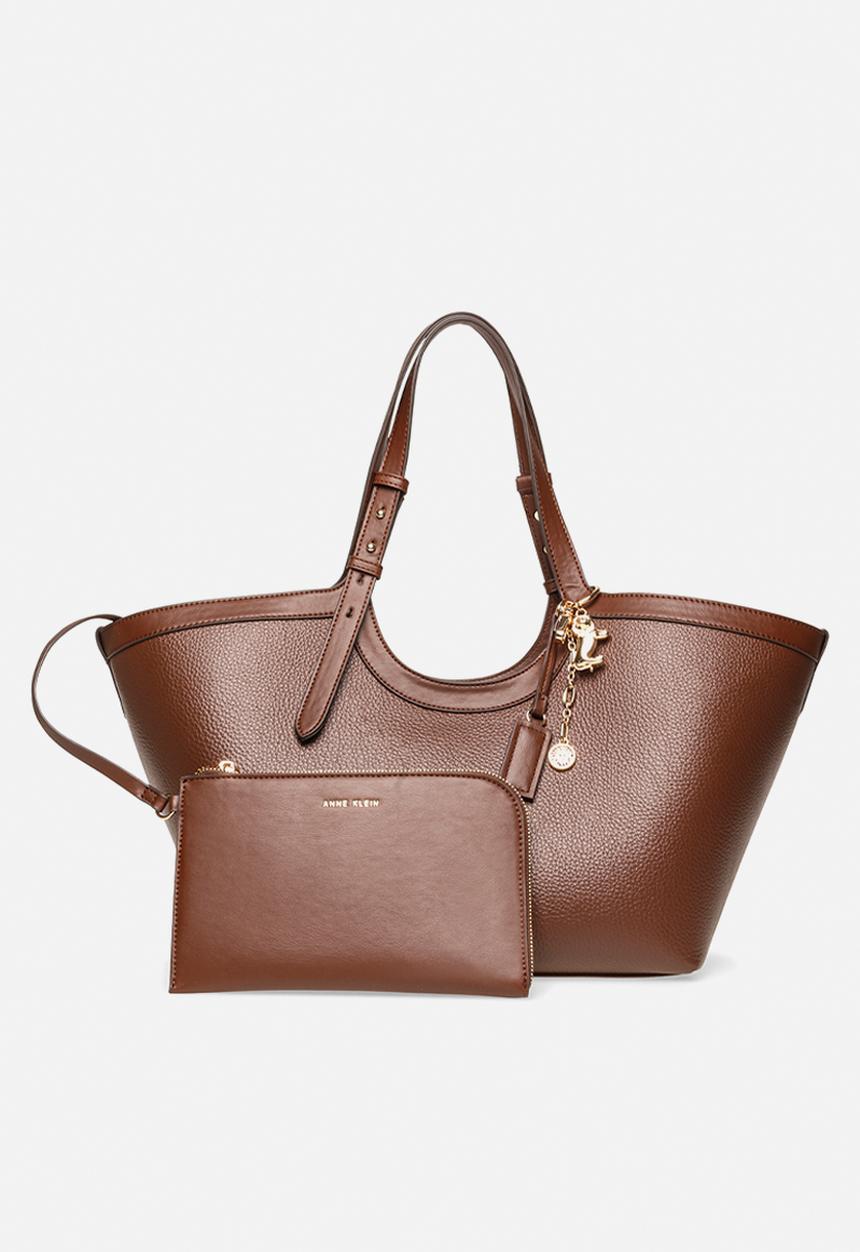 Anne Klein - Large Tapered Tote - Walnut