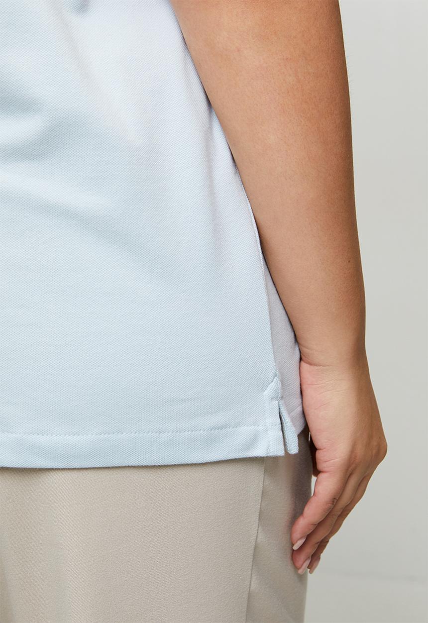 POLO - Wmn margot ss golfer - blue grey
