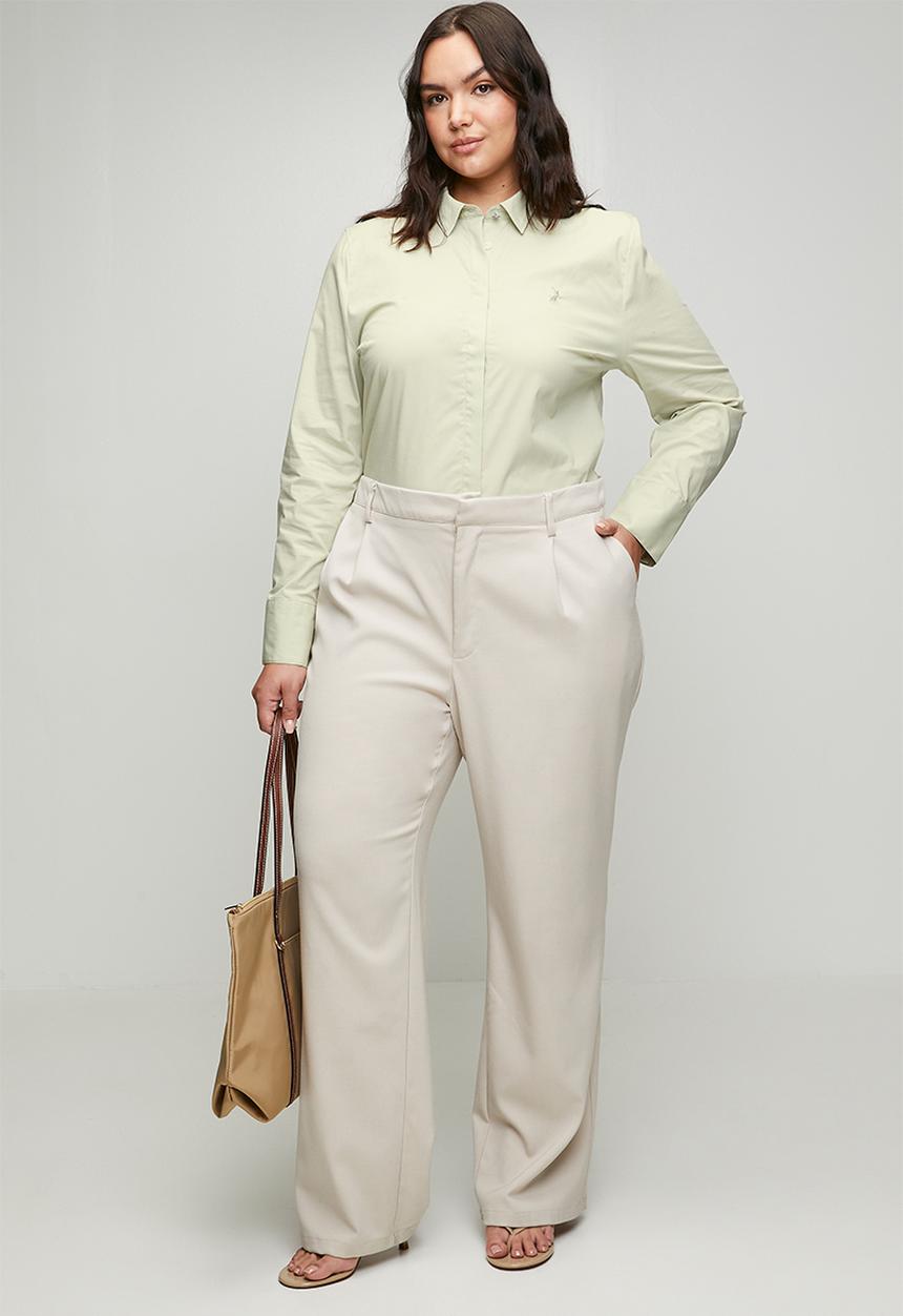 POLO - Wmn jamie ls shirt - cool sage