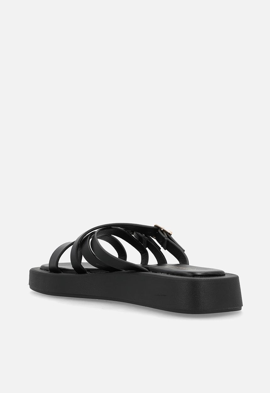 Viabeach - Coconut 16 multi strap thick sandal - black